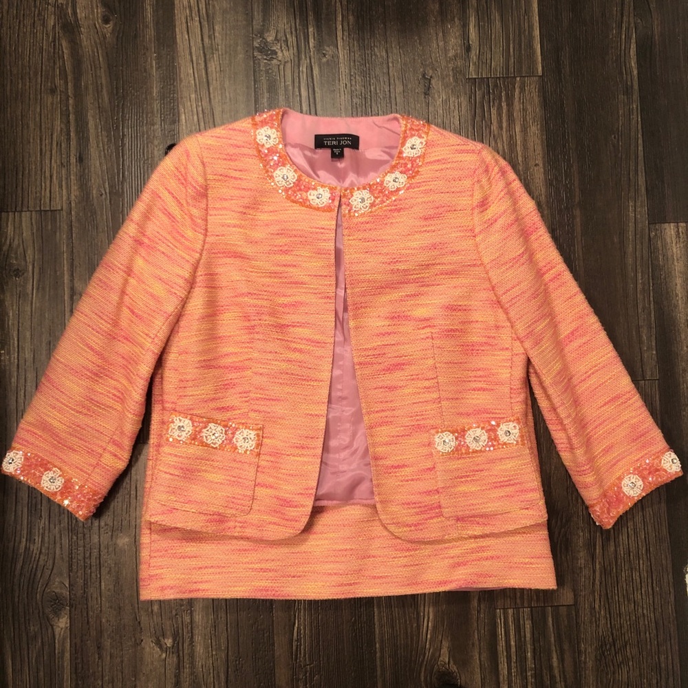 RICKIE FREEMAN Skirt Suit by Teri Jone